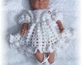Baby Crochet Pattern Dress and Shoes - Sweet as Candy