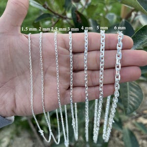 Solid 925 Sterling Silver Anchor Chain Necklace, Anchor Link Chain, Thick Chain Necklace, Chain For Men's and Women, Silver Chain