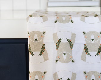 Polar Bear Tea Towel| flour sack towel, dish towel, kitchen towel, home essentials, Christmas gift, holiday gift, gift for her