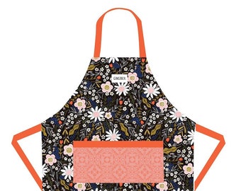 Floral Bouquet Apron | home essentials, gift for her, cotton apron, kitchen essentials, floral linens, baking tools