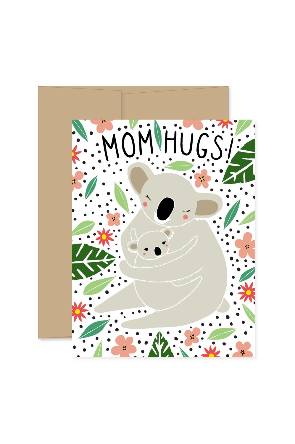 Koala Mothers Day Card Koala Card For Mom. Mothers Day
