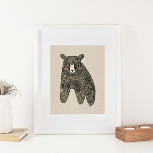 The Bear No Words Art Print Animal Illustration Home & Nursery Decor image 6