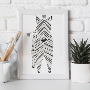 Zebra Art, Zebra Baby Animal Print, Safari Animal Art, Zebra Print, Animal Art, Zebra, Zebra Nursery Decor, Zebra Nursery Print image 4