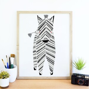 Zebra Art, Zebra Baby Animal Print, Safari Animal Art, Zebra Print, Animal Art, Zebra, Zebra Nursery Decor, Zebra Nursery Print image 1