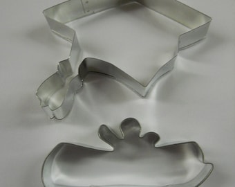 Graduation Cookie cutter set, Graduation Cap and Diploma, Set of 2, Made in USA