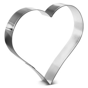 4" or 5.5 inch Heart Cookie Cutter Valentine's Day You pick which one.   Wedding  cookie cake NEW