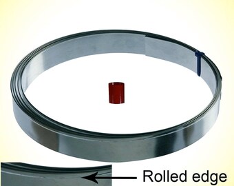 Make Your Own Cookie Cutter 10 ft x 7/8"metal strip, Rolled edge metal for making cookie cutters, design your own cookie cutters Made in USA