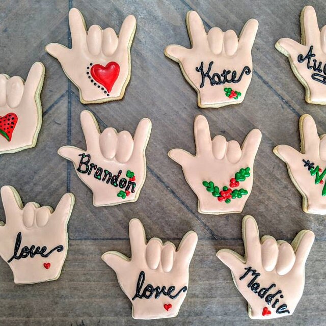 ASL Sign Language Hand Cookie Cutter I Love You Wedding - Etsy
