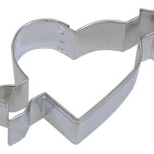 Heart with Arrow 4" Cookie Cutter Valentine's Day Wedding