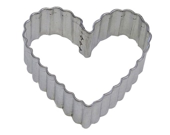 4" Fluted Heart Cookie Cutter Valentine's Day Wedding