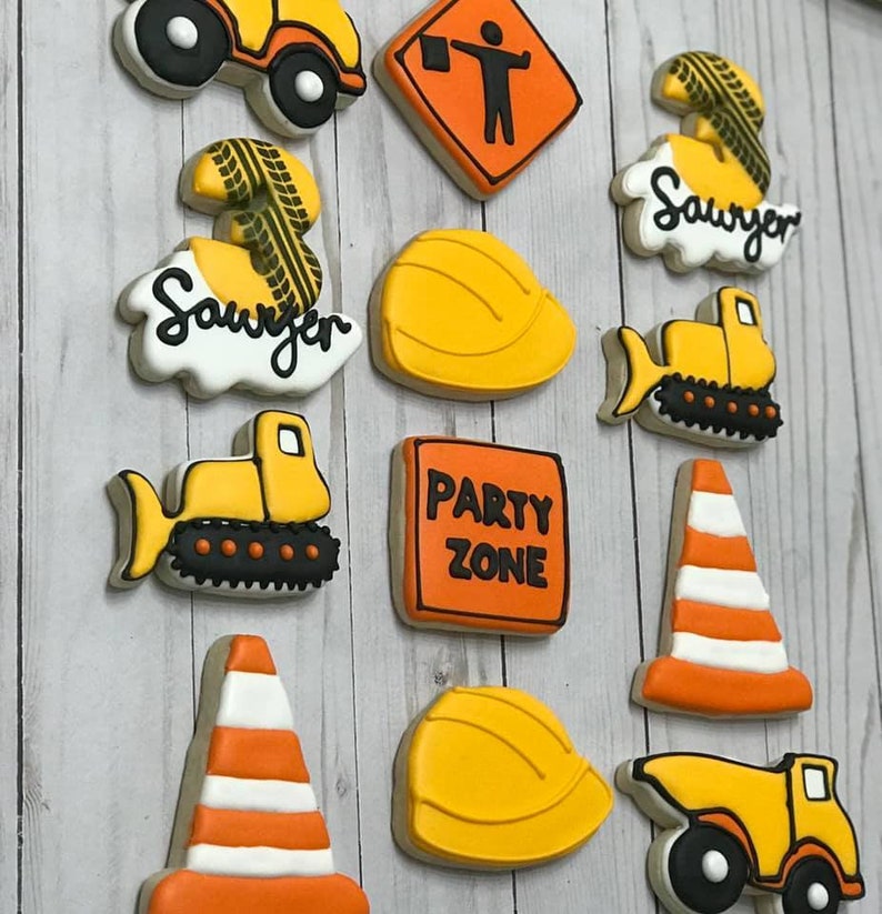 Construction cookie cutter Bulldozer Dump Truck traffic Etsy