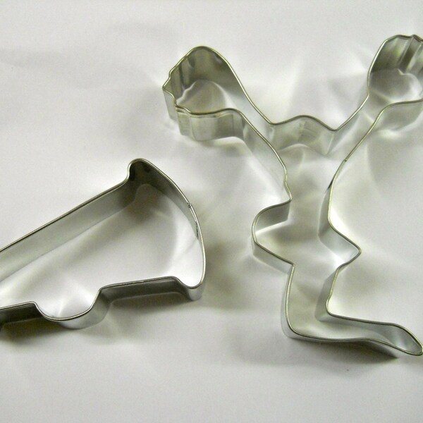 set of 2 Cheerleader cookie cutter and Megaphone Cookie Cutter