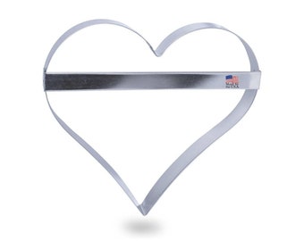 8"  extra LARGE  Heart Cookie Cutter with brace handle, Valentine's Day   Wedding  cookie cake NEW