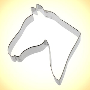 Horse Head Cookie Cutter, 3.5",  Western, farm, Derby racing,  party supply, made in usa