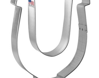 4" Horseshoe  Cookie Cutter, Horse Derby cookie cutter, Western Farm Horse shoe  Made in the USA