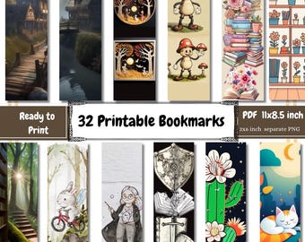 Bladwijzer sublimatie ontwerpen afdrukbaar, schattige bladwijzer, boekenliefhebbers sublimatie, digitale bladwijzers, downloadbare bladwijzer, digitale download S
