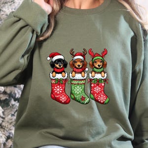 Dachshund Christmas Sweatshirt, Dog Christmas Sweatshirt, Dachshund Lover Sweatshirt, Dachshund Sweatshirt, Dachshund Shirt, Christmas Shirt