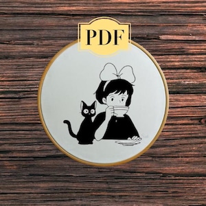 Kiki & Jiji Cross Stitch Pattern