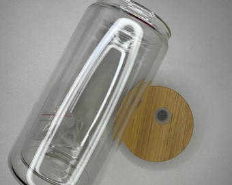 Custom 20oz Glass Snow Globe Tumbler