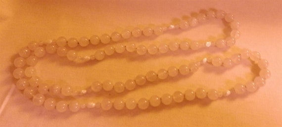 Rose Quartz & Fresh Water Pearl Necklace Vintage/… - image 5