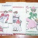 Hand Embroidered Victorian Ladies Day of The Week Heavy Linen Towels - Vintage