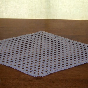 French Crochet Ecru Runner With Loops & Curly Tassels