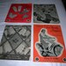 4 Vintage Pattern Booklets For Knitting Socks (+2 Needle) Mittens Gloves 1940's