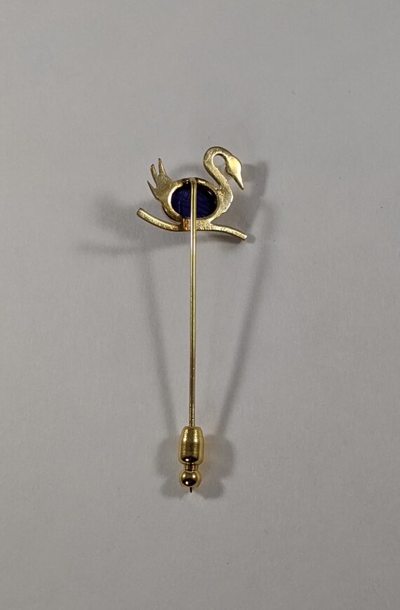 Figural Stick Pin, Vintage Swan Jewelry, Bird Tie… - image 3