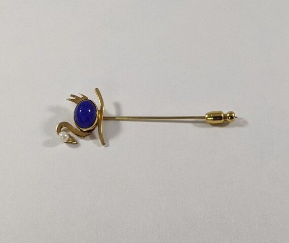 Figural Stick Pin, Vintage Swan Jewelry, Bird Tie… - image 4