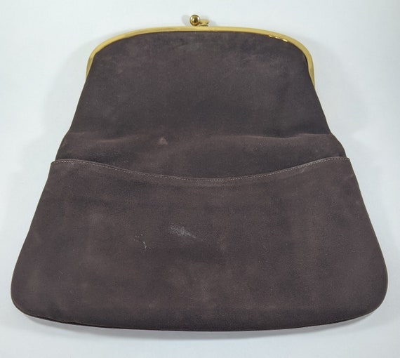 Brown Envelope Bag, Fold Over Clutch, Coblentz Su… - image 6