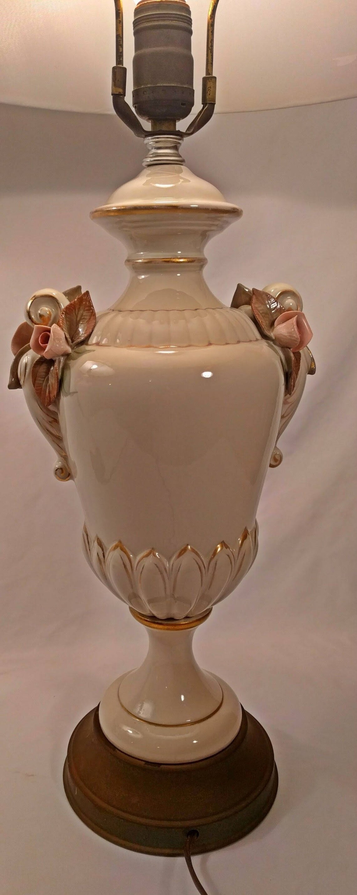 Antique Capodimonte Lamp Hollywood Regency Table Lamp Set Etsy