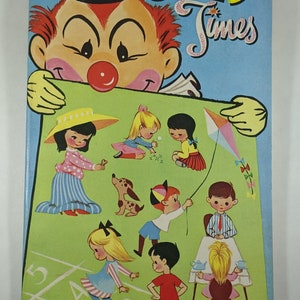 1965 Whitman Coloring Books Bonus Jolly Times Easy Color by Number Book Childrens Ephemera image 6