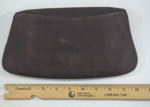 Brown Envelope Bag, Fold Over Clutch, Coblentz Su… - image 7