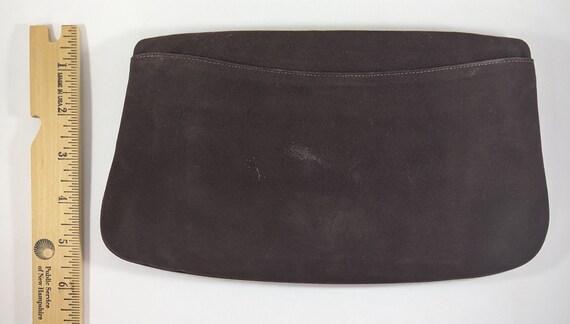 Brown Envelope Bag, Fold Over Clutch, Coblentz Su… - image 8