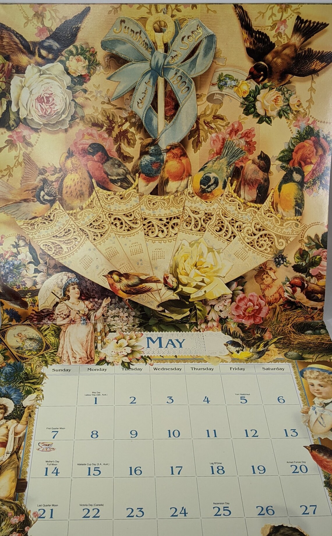 Vintage Calendars for Crafting Antique Dolls and Victorian Etsy