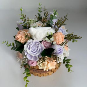 Large Wax Melt Flower Bouquet: Spring Fragrance, Coconut Soy Wax