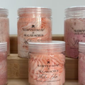 Whipped Soap Sugar Scrub: Natural Exfoliating Cleanser