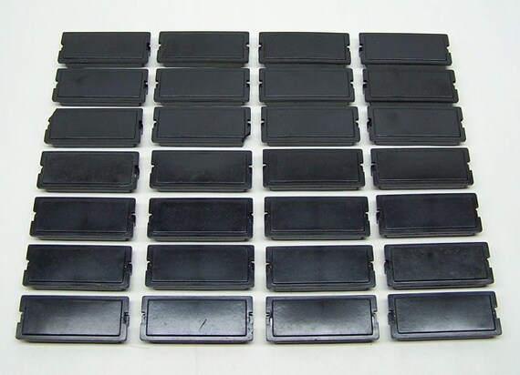 Vintage File Cabinet Name Plates Bakelite 28 Pcs Etsy