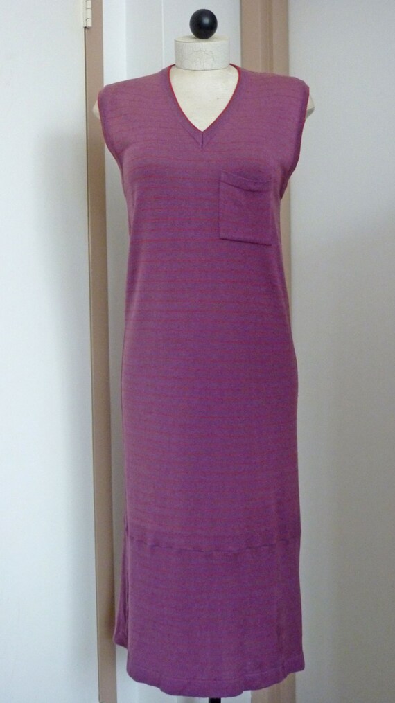 Vintage 1970s Kenzo Jungle J.A.P. Knit Maxi Dress