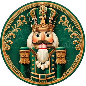 Nutcracker wreath sign, Holiday sign, Christmas sign, Winter decor, Nutcracker sign, Sublimation sign