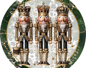 Nutcracker wreath sign, Holiday sign, Christmas sign, Winter decor, Nutcracker sign, Sublimation sign