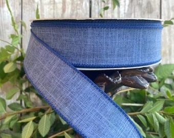 50 yards, 1.5&quot; blue wired ribbon, wreath ribbon, bows, Sam&#39;s Club, Member&#39;s Mark