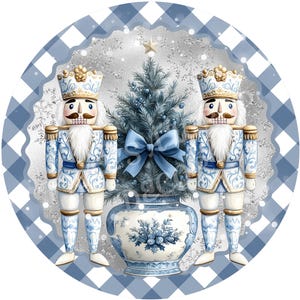 Nutcracker wreath sign, Holiday sign, Christmas sign, Winter decor, Nutcracker sign, Sublimation sign