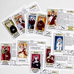 Set di cartoline identificative dei Saints