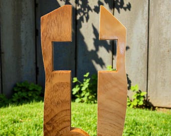 Cross Cutout Centerpiece Spalted Maple Harwood
