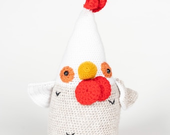Gallo - Happy Farms, peluche, muñeco de crochet, Mallory's Friends 100% hecho a mano para bebés y niños