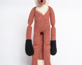 Zorro - Happy Farms, peluche, muñeco de crochet, Mallory's Friends 100% hecho a mano para bebés y niños