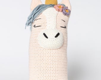 Unicornio - Snuggle Buds, peluche, muñeco de crochet, Mallory's Friends 100% hecho a mano para bebés y niños