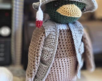 Rusty the Mallard Duck - Jazz-n-Blues Bayou, peluche, muñeco de crochet, Mallory's Friends 100% hecho a mano para bebés y niños