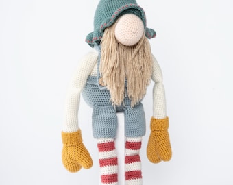 Wilmer - Gnomos, peluche, muñeco de crochet, Amigos de Mallory 100% hecho a mano para bebés y niños